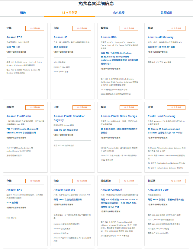 亚马逊云科技云服务免费体验中心