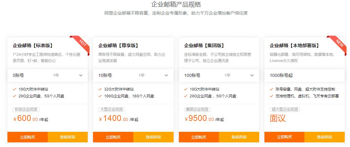 阿里云企业邮箱是什么？阿里云企业邮箱多少钱？