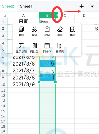 金山文档怎么调整列宽？金山文档调整列宽的方法