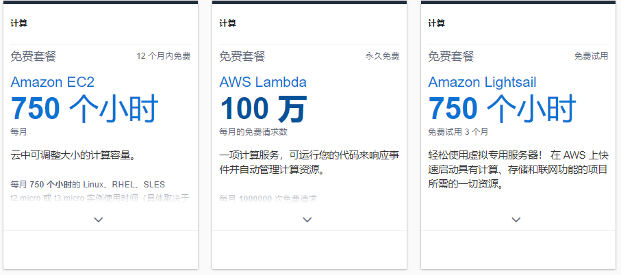aws永久免费服务器