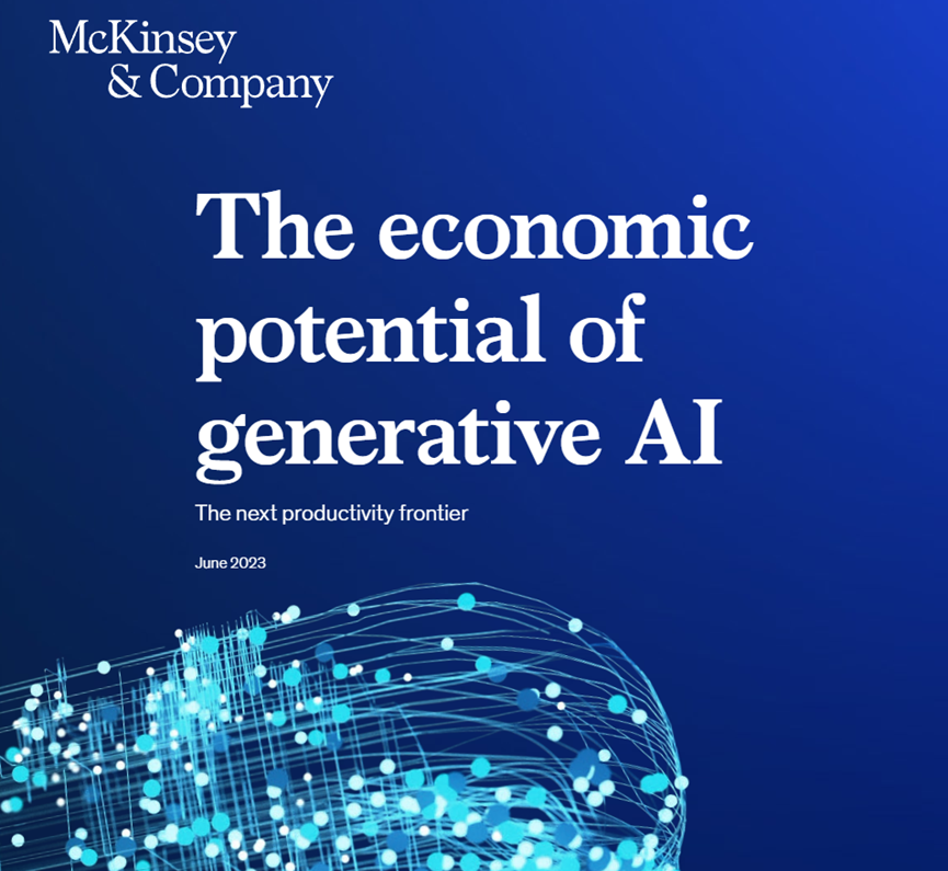 麦肯锡发布《生成式AI经济潜力》报告
