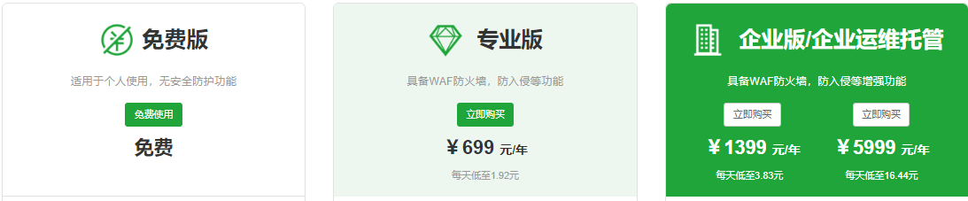 宝塔Linux面板价格