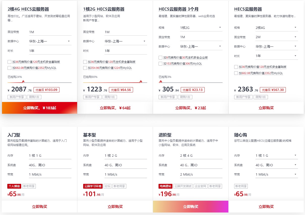 各云服务器厂商的购买费用分析 (云服务器厂商)-虎跃云资讯网