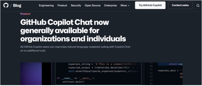 用ChatGPT方式编程！GitHub Copilot Chat全面开放使用