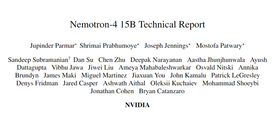 Nemotron-4 15B