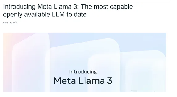 Meta发布了最新大模型Llama 3