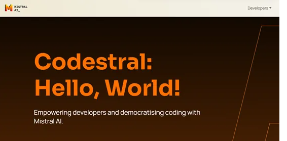 Mistral.ai发布首个专业代码模型Codestral