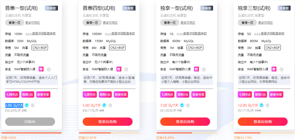 香港云虚拟主机