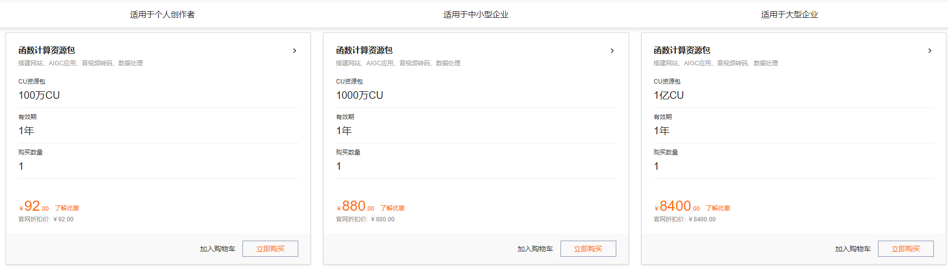 阿里云函数计算