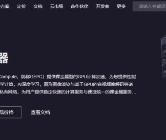 金山云GPU裸金属服务器价格及配置信息