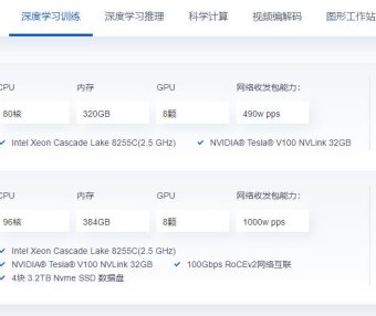 腾讯云GPU云服务器价格及配置信息