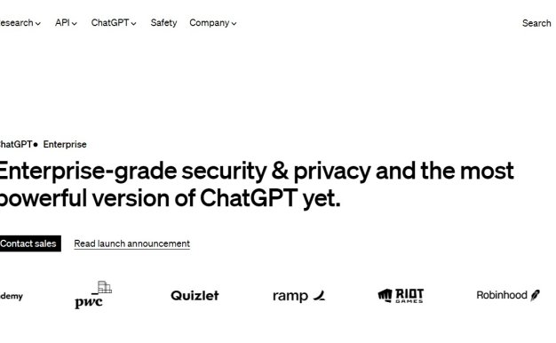 OpenAI发布企业版ChatGPT 无限制访问GPT-4