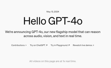 OpenA发布最新多模态模型GPT-4o