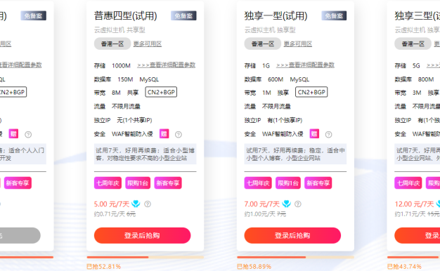 有香港云虚拟主机试用吗？香港云虚拟主机试用选哪家？