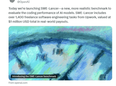 OpenAI宣布开源SWELancer基准测试