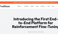 Predibase发布全球首个端到端强化微调平台RFT
