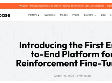 Predibase发布全球首个端到端强化微调平台RFT