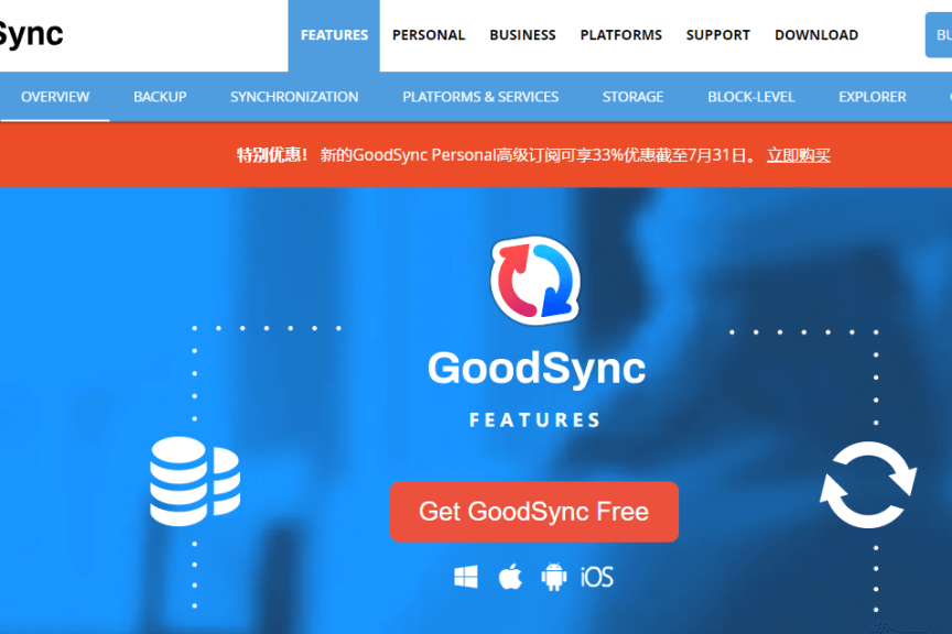 GoodSync七月活动 个人高级订阅享33%优惠低至100元/年