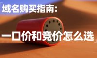 域名购买指南：一口价和竞价怎么选